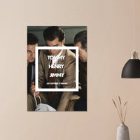 Tableau Goodfellas Tommy Henry Jimmy - tableau aluminium film mafia - Design vintage cinéma Les Affranchis - THREEWORDS³