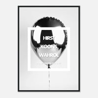 Affiche minimaliste inspirée par Hirst, Koons et Warhol - Parfaite pour un décor artistique moderne.