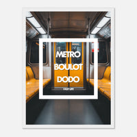 Poster ‘Fast Life’ par ThreeWords - Décoration murale minimaliste sur la vie urbaine contemporaine.