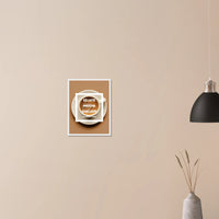 Poster café pour cuisine et salon - Design élégant et typographie unique.