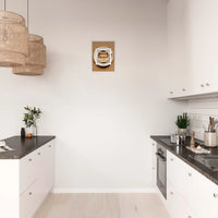 Poster mural espresso avec encadrement - Idéal pour les amateurs de café et de design épuré.