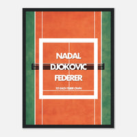 Poster art déco sur le tennis - Quand les légendes du sport rencontrent le design minimaliste pour un intérieur stylé.