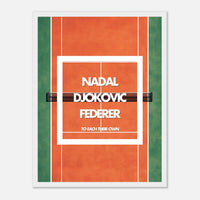 Poster art déco sur le tennis - Quand les légendes du sport rencontrent le design minimaliste pour un intérieur stylé.