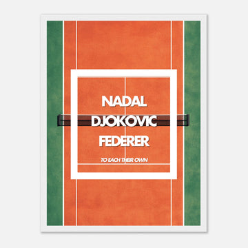Poster art déco sur le tennis - Quand les légendes du sport rencontrent le design minimaliste pour un intérieur stylé.

